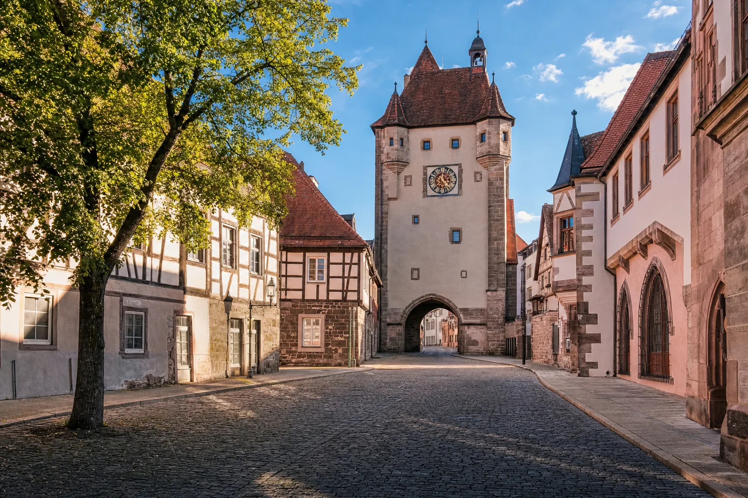 Mittelalterliche Altstadt von Villingen mit Stadttor