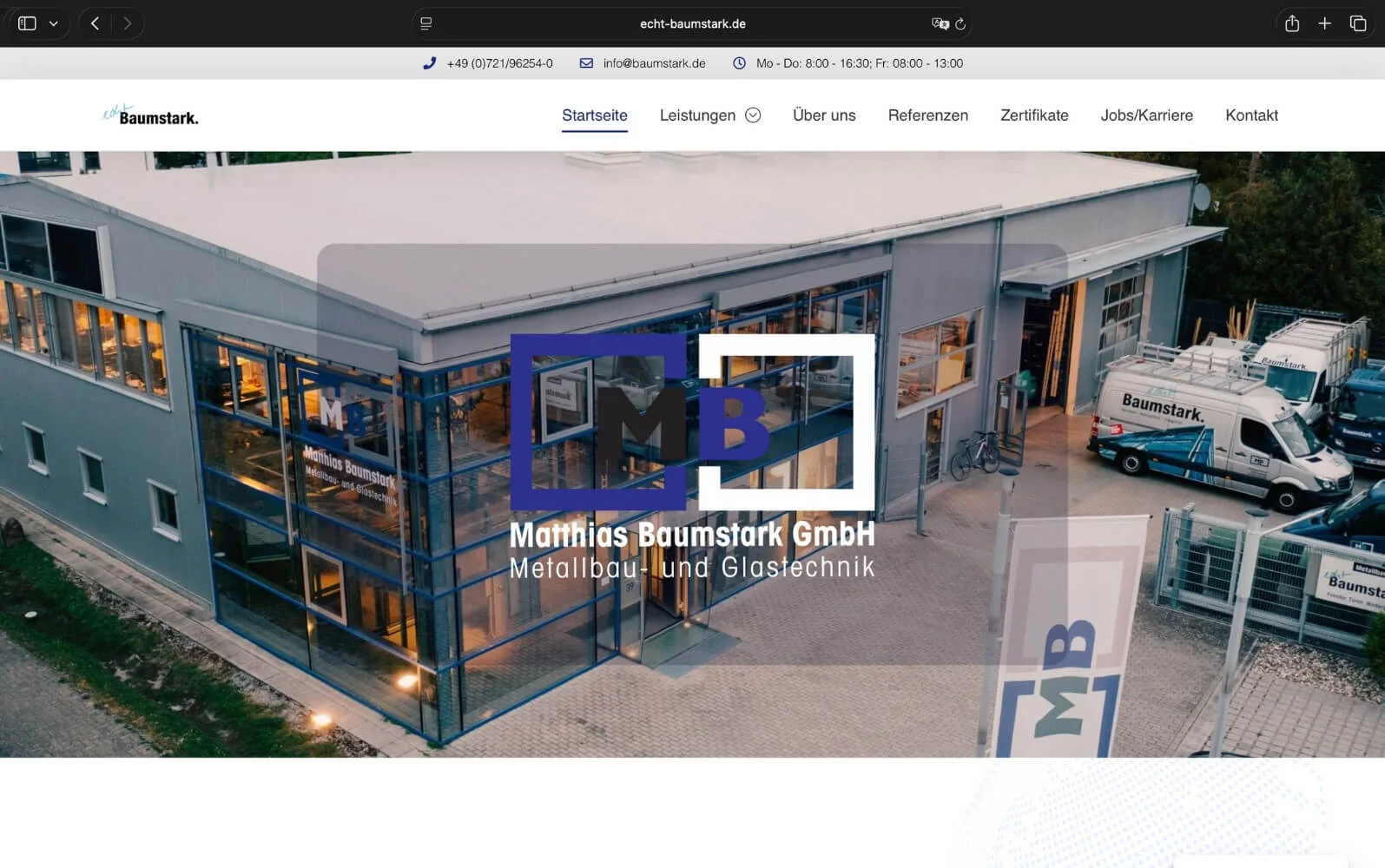 Baumstark GmbH Website