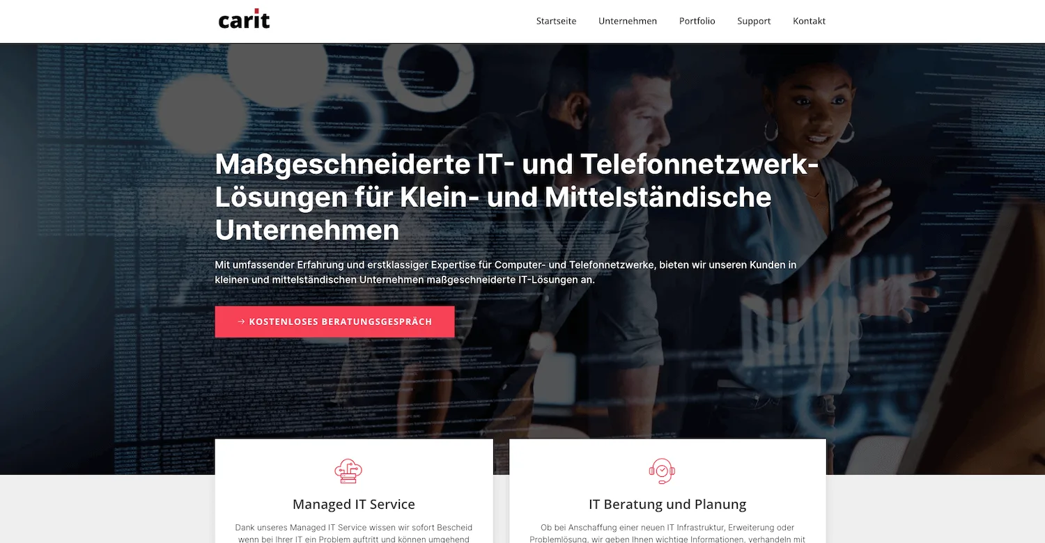Carit GmbH Website