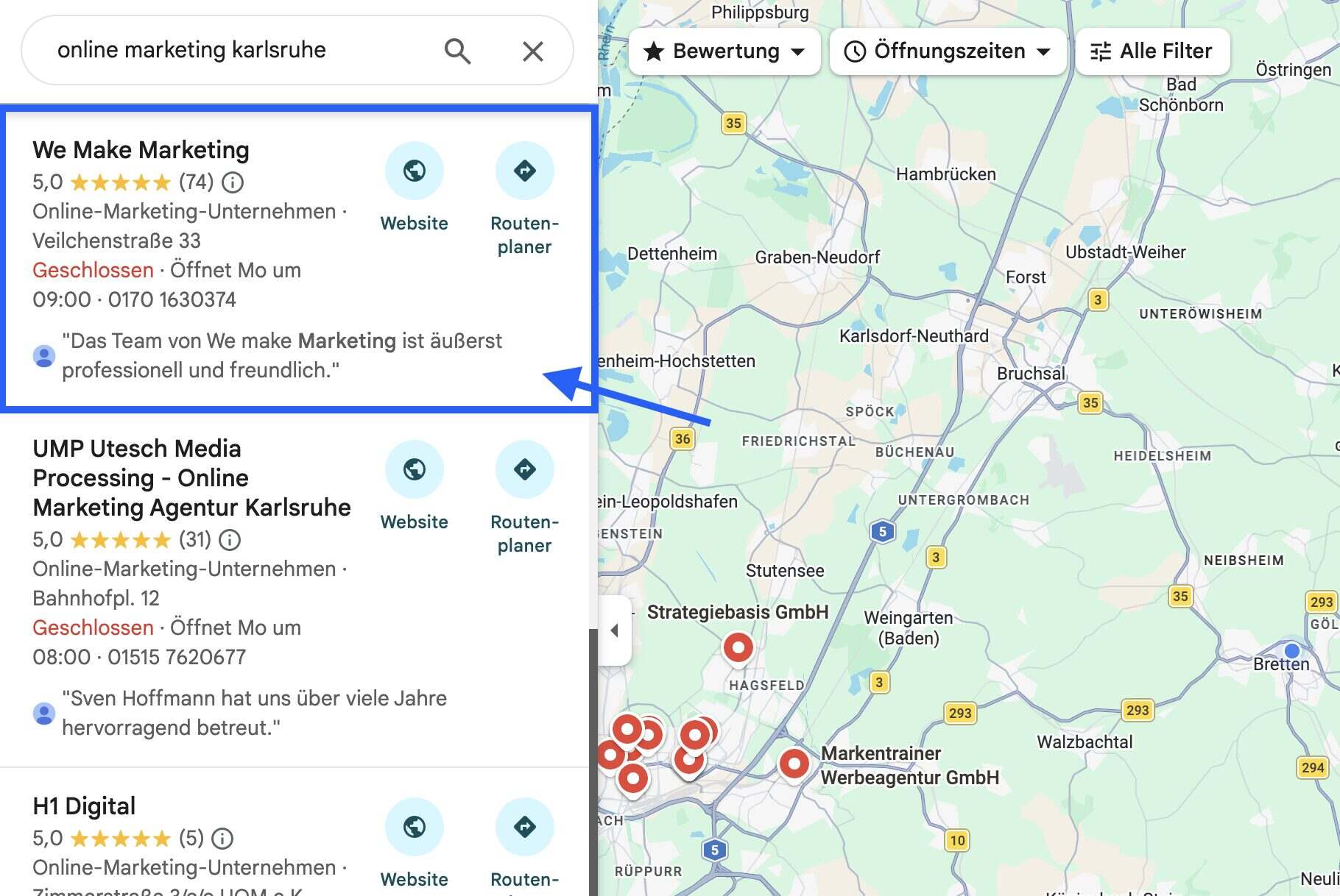 Google Maps Ranking