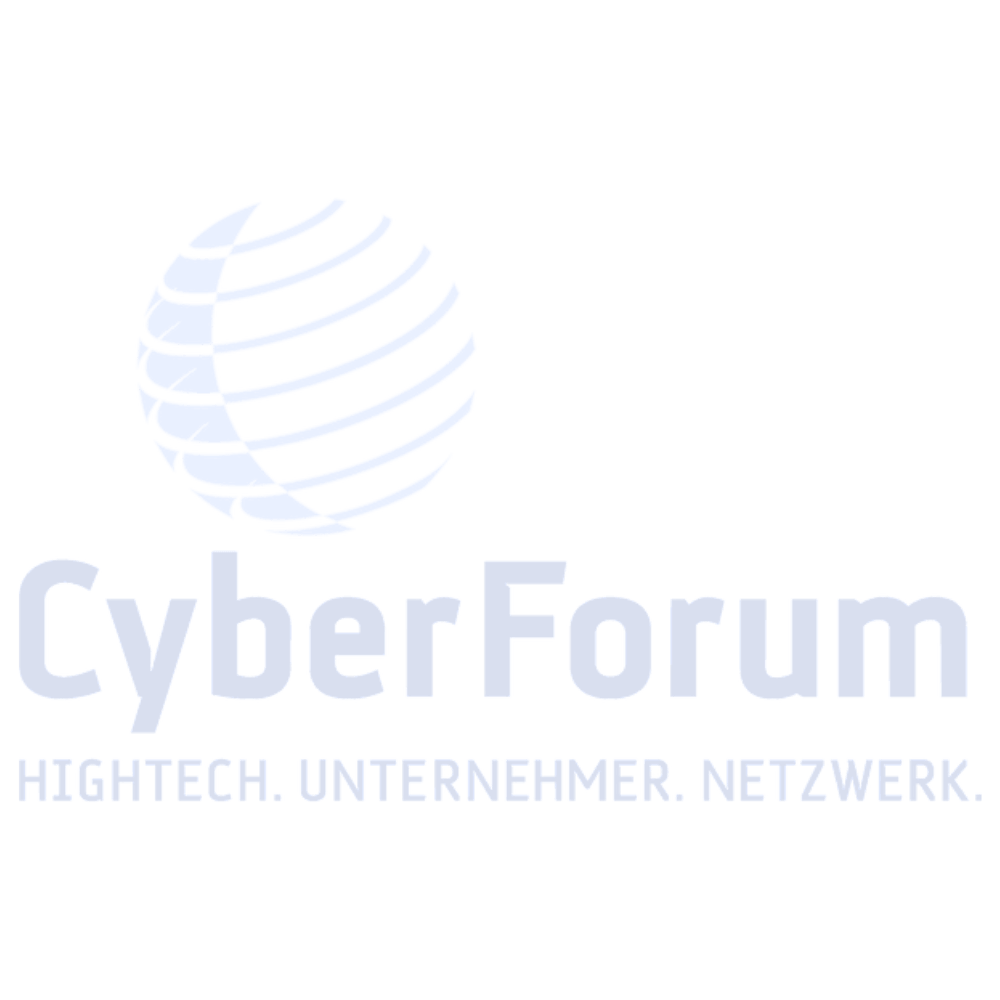 Logo von CyberForum mit stilisierter Kugel und dem Schriftzug „Hightech. Unternehmer. Netzwerk.“
